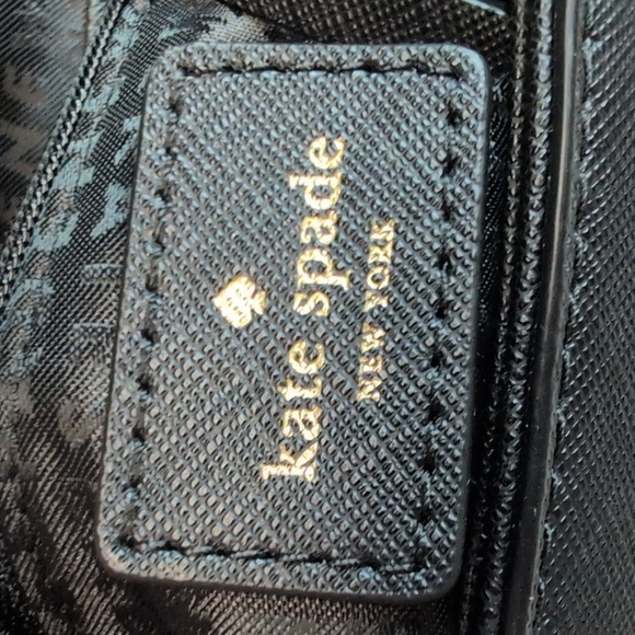 kate spade laurel way carsen saffiano leather crossbody bag black EUC - Picture 6 of 9